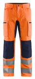Blaklader Broeken 15851811 fluo oranje-marineblauw(5389)