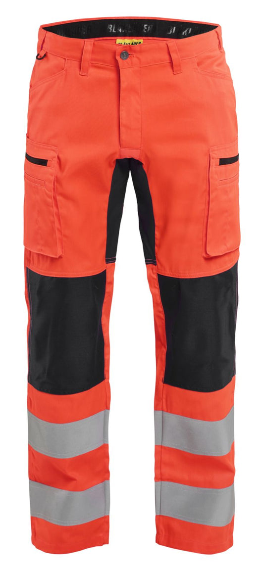Blaklader Broeken 15851811 fluo rood-zwart(5599)