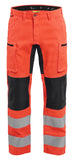 Blaklader Broeken 15851811 fluo rood-zwart(5599)