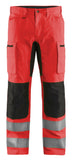 Blaklader Broeken 15851811 fluo rood-zwart(5599)