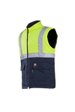 Sioen Bodywarmers Bravone 1666A2EF3 multinorm fluo geel-marineblauw