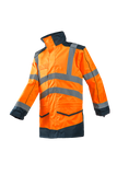 Sioen Jassen Anfield  fluo oranje-marineblauw