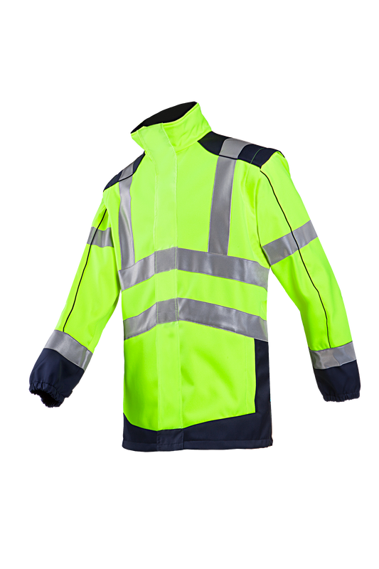 Sioen Jassen Drayton  fluo geel-marineblauw
