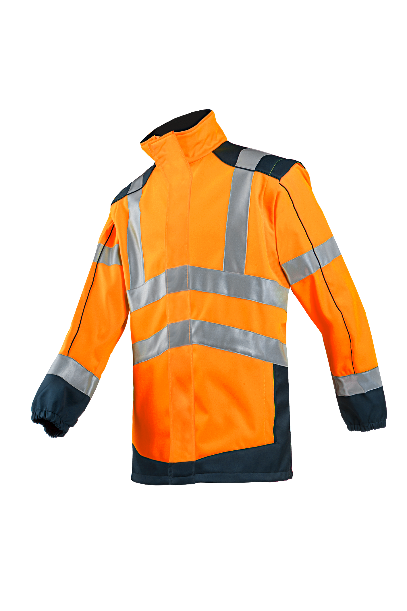 Sioen Jassen Drayton  fluo oranje-marineblauw