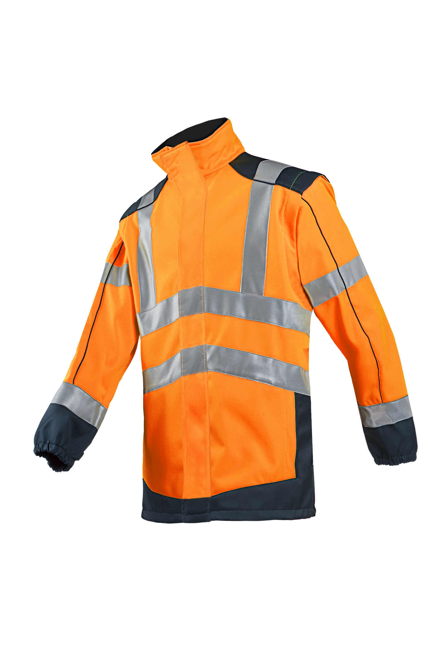 Sioen Jassen Drayton  fluo oranje-marineblauw