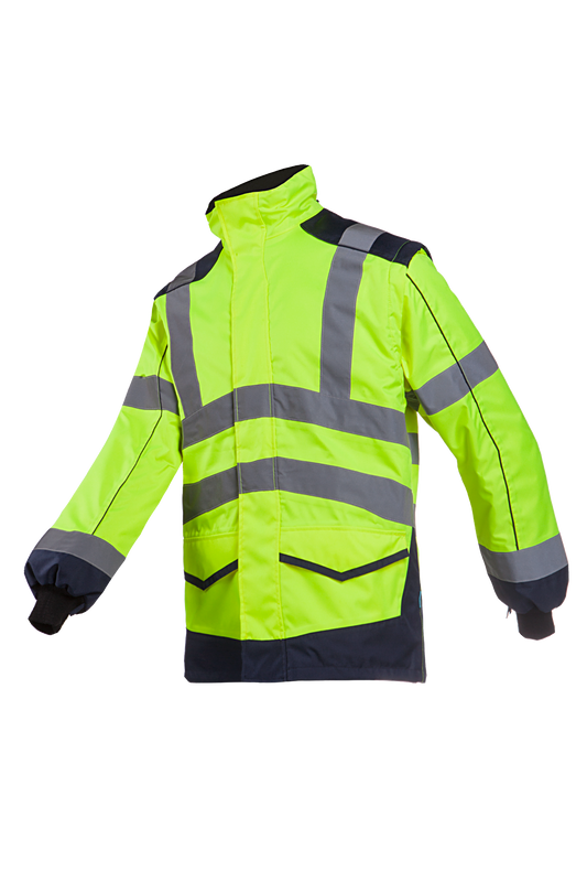 Sioen Jassen Alford  fluo geel-marineblauw