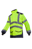 Sioen Jassen Alford  fluo geel-marineblauw