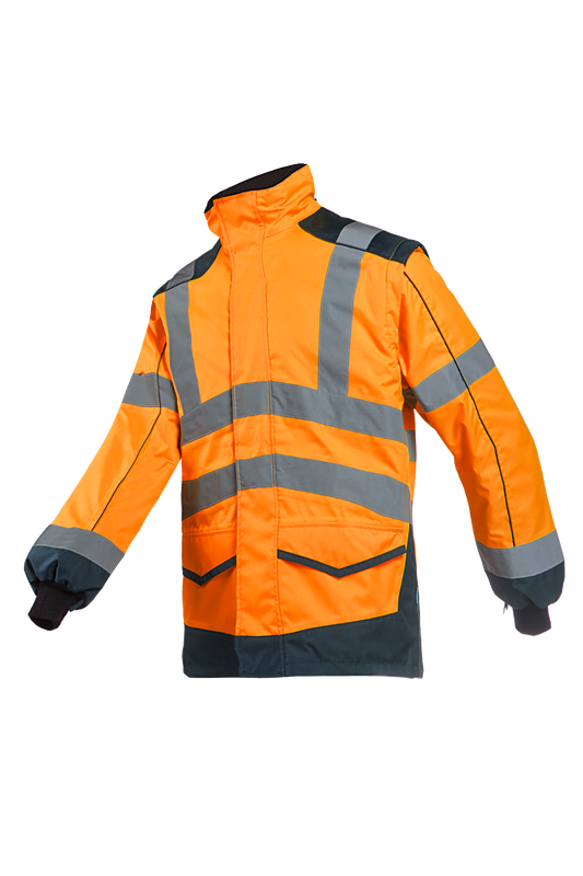 Sioen Jassen Alford  fluo oranje-marineblauw