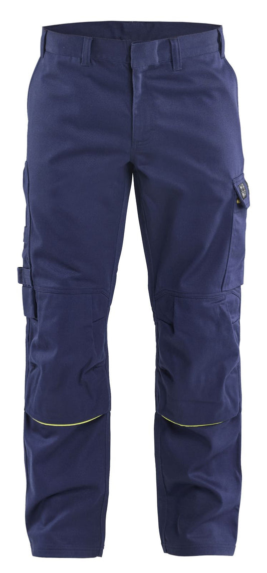 Blaklader Broeken 17011501 Vlamvertragend marineblauw-geel(8933)