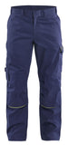 Blaklader Broeken 17011501 Vlamvertragend marineblauw-geel(8933)