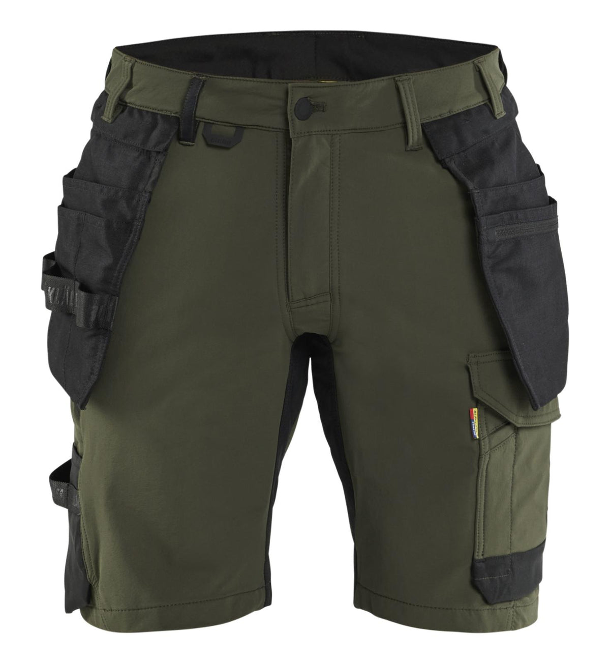 Blaklader Ambacht Shorts 17021645 4-weg stretch afneembare gereedschapszakken donker herfstgroen-zwart(4298)