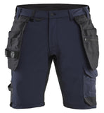 Blaklader Ambacht korte werkbroeken 17021645 4-weg stretch donker marineblauw-zwart(8699)