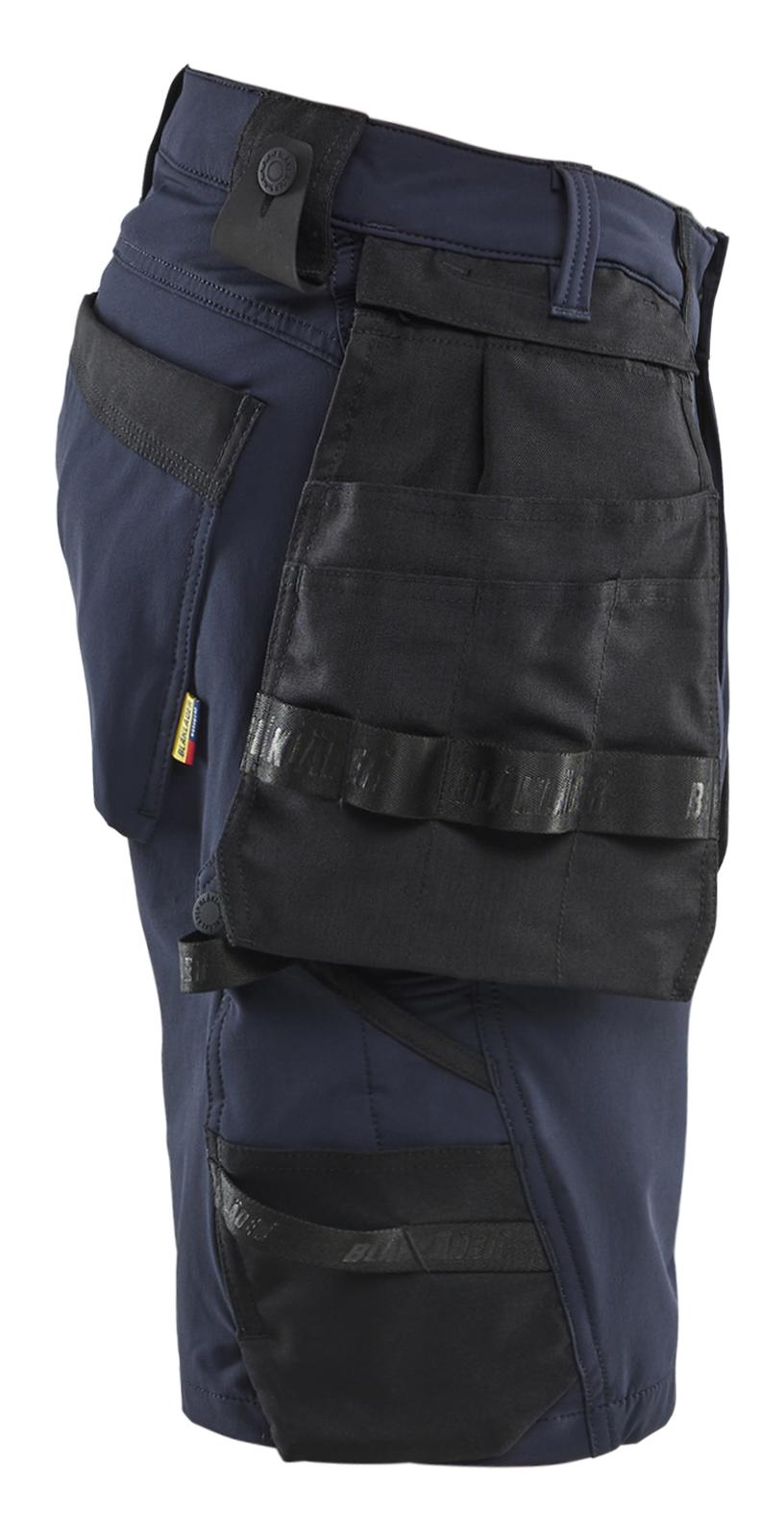 Blaklader Ambacht korte werkbroeken 17021645 4-weg stretch donker marineblauw-zwart(8699)