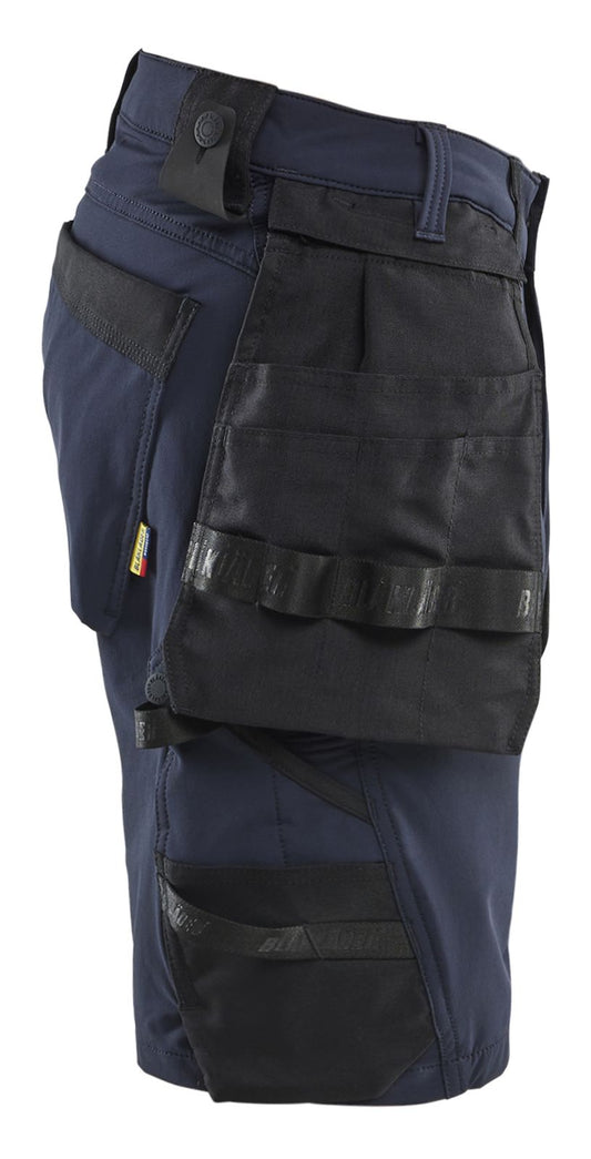 Blaklader Ambacht korte werkbroeken 17021645 4-weg stretch donker marineblauw-zwart(8699)