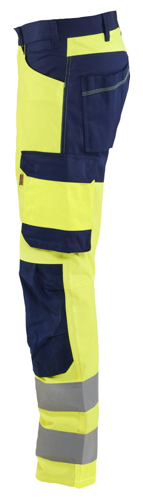Blaklader High vis Werkbroeken 17031905 HiVis fluo geel-marineblauw(3389)