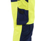 Blaklader High vis Werkbroeken 17031905 HiVis fluo geel-marineblauw(3389)