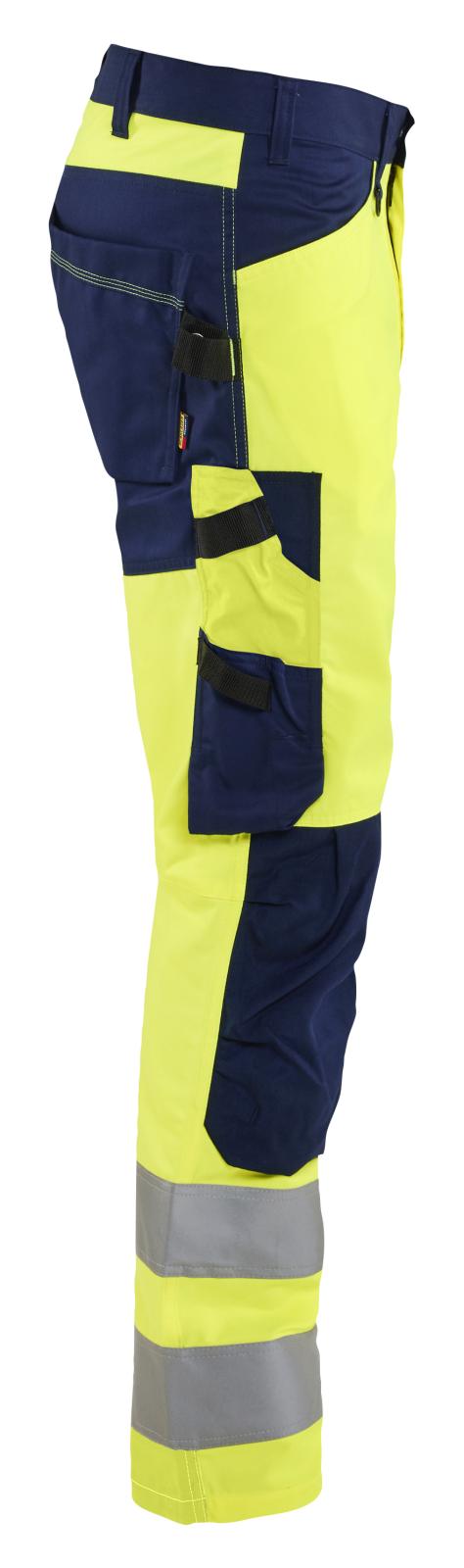 Blaklader High vis Werkbroeken 17031905 HiVis fluo geel-marineblauw(3389)