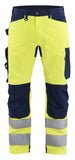Blaklader High vis Werkbroeken 17031905 HiVis fluo geel-marineblauw(3389)