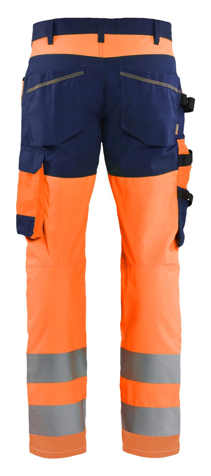 Blaklader High vis Werkbroeken 17031905 HiVis fluo oranje-marineblauw(5389)