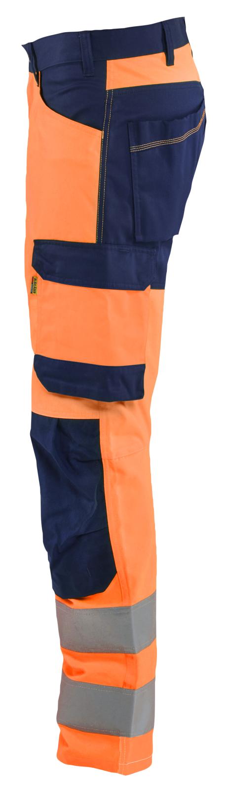 Blaklader High vis Werkbroeken 17031905 HiVis fluo oranje-marineblauw(5389)