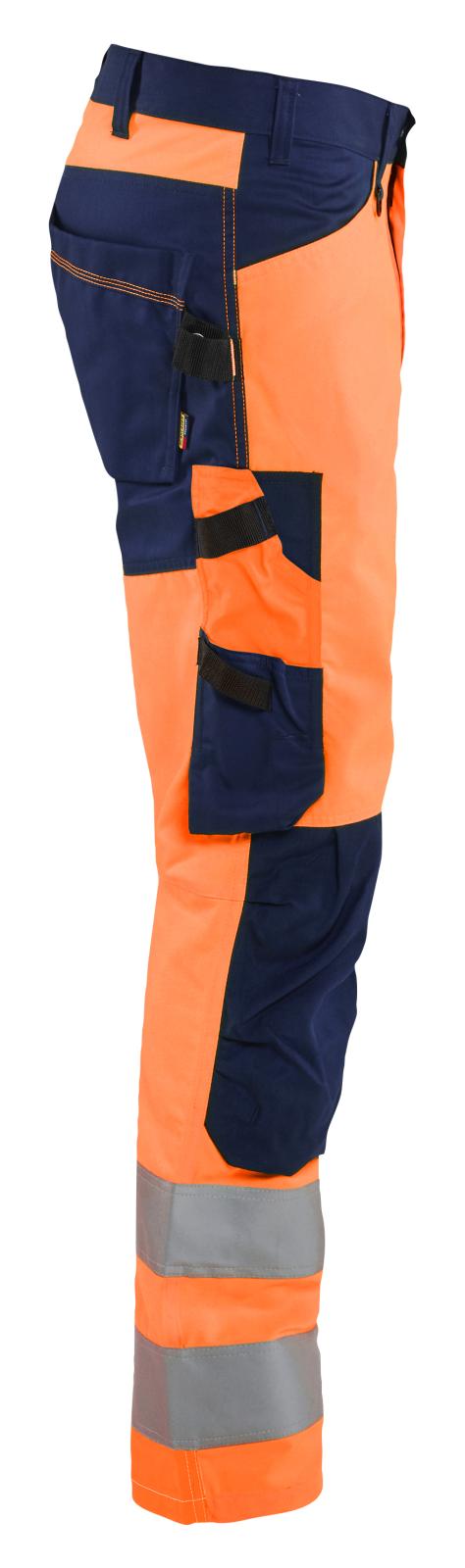 Blaklader High vis Werkbroeken 17031905 HiVis fluo oranje-marineblauw(5389)
