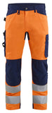Blaklader High vis Werkbroeken 17031905 HiVis fluo oranje-marineblauw(5389)