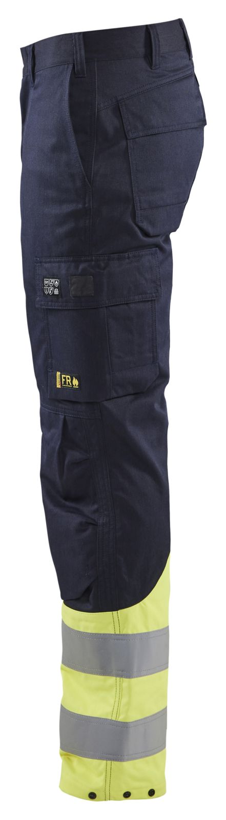 Blaklader broeken 17051519 marineblauw-fluo geel(8933)