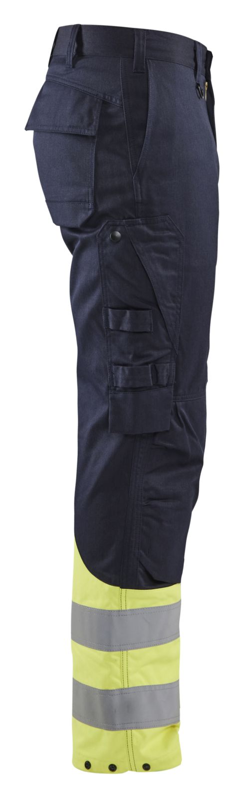 Blaklader broeken 17051519 marineblauw-fluo geel(8933)