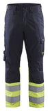 Blaklader broeken 17051519 marineblauw-fluo geel(8933)