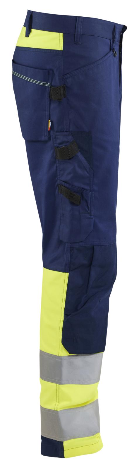 Blaklader High vis Werkbroeken 17081811 HiVis marineblauw-fluo geel(8933)