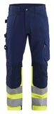 Blaklader High vis Werkbroeken 17081811 HiVis marineblauw-fluo geel(8933)