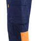 Blaklader High vis Werkbroeken 17081811 HiVis marineblauw-oranje(8953)