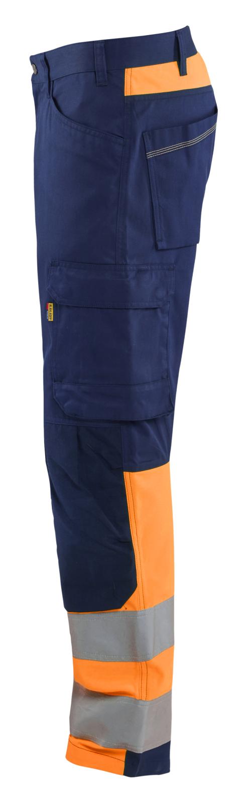 Blaklader High vis Werkbroeken 17081811 HiVis marineblauw-oranje(8953)