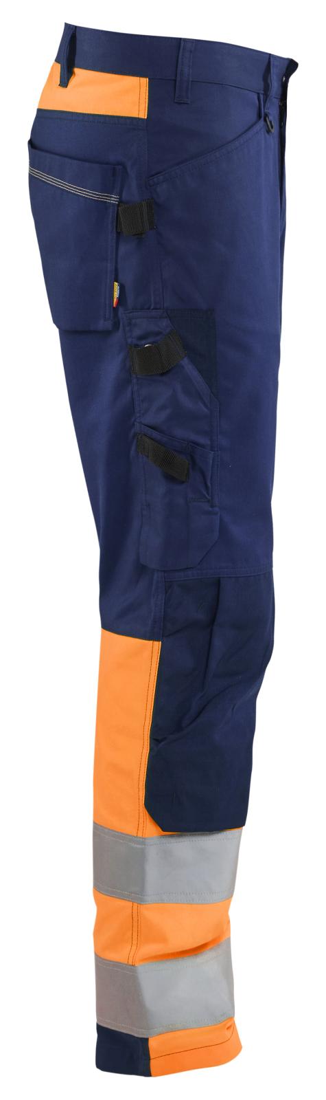 Blaklader High vis Werkbroeken 17081811 HiVis marineblauw-oranje(8953)