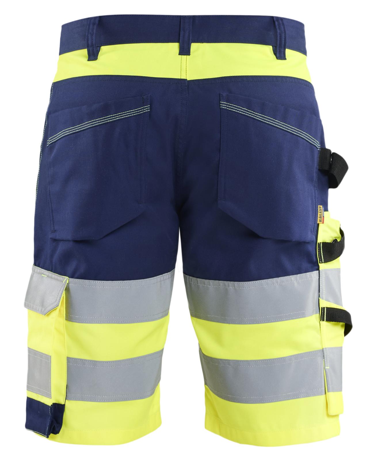 Blaklader High vis Shorts 17091812 HiVis fluo geel-marineblauw(3389)