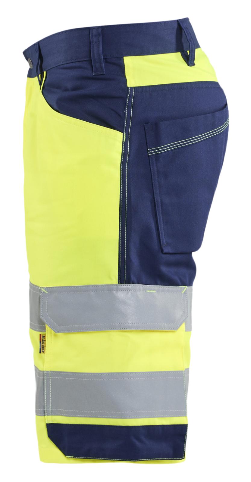 Blaklader High vis Shorts 17091812 HiVis fluo geel-marineblauw(3389)