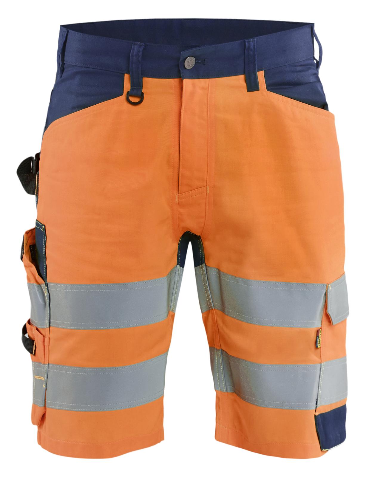 Blaklader High vis Shorts 17091812 HiVis fluo oranje-marineblauw(5389)
