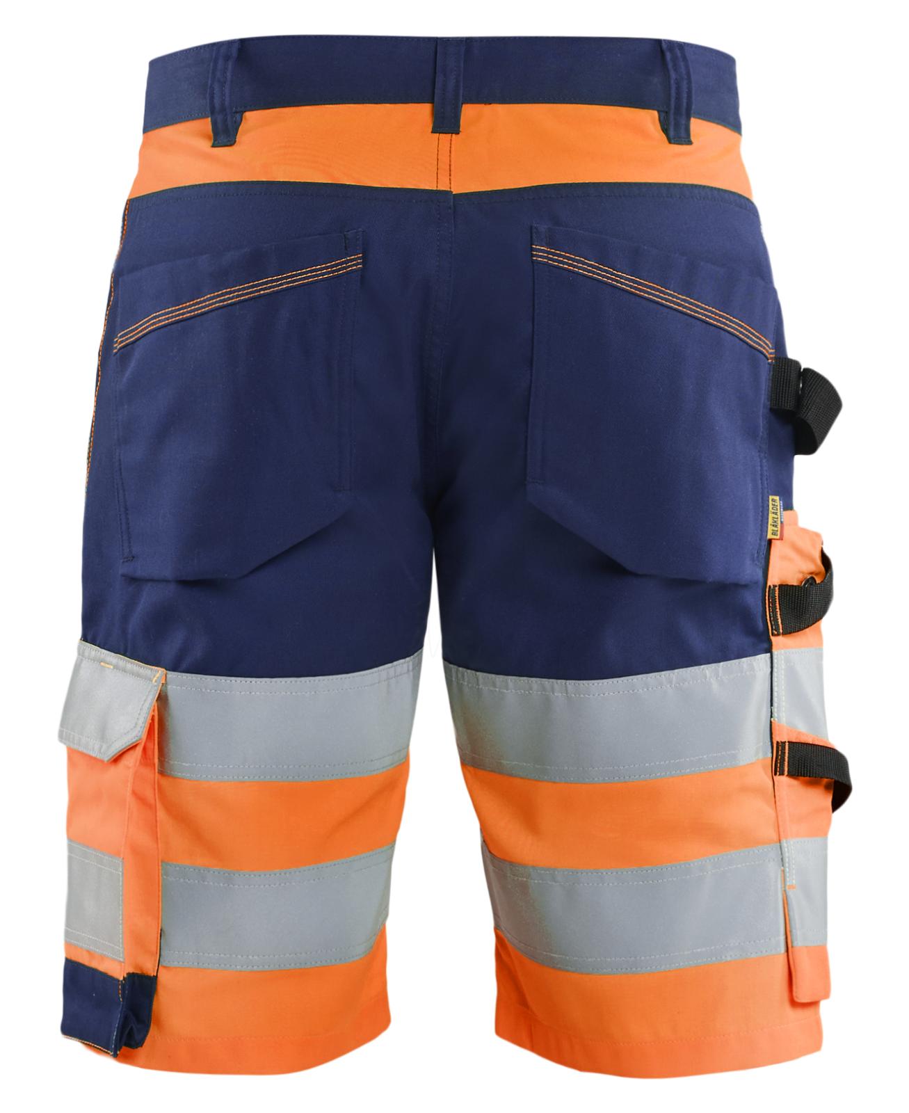 Blaklader High vis Shorts 17091812 HiVis fluo oranje-marineblauw(5389)