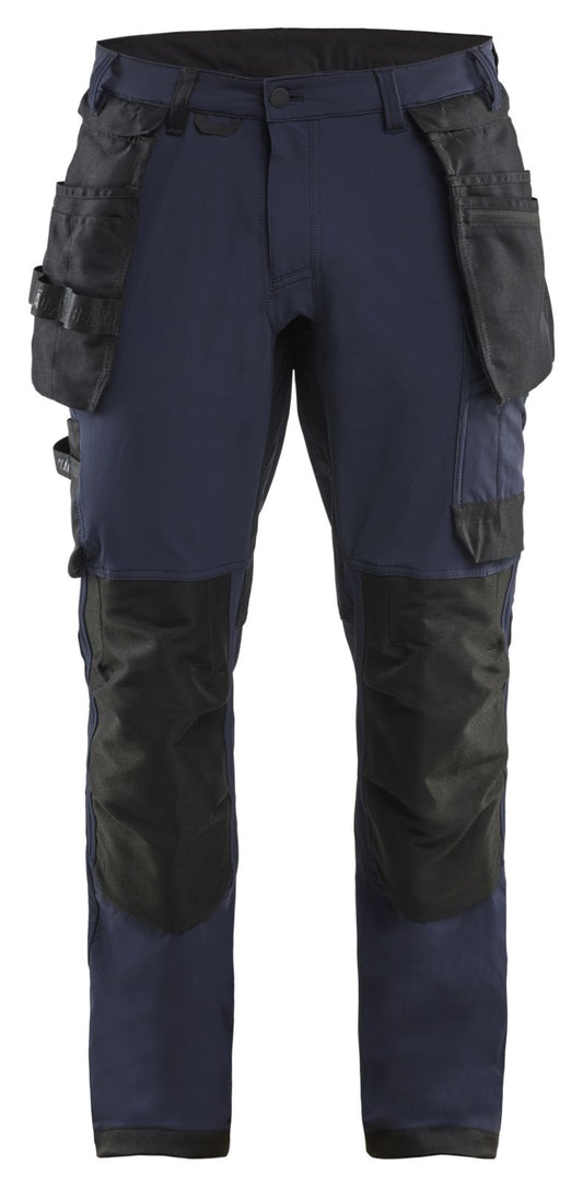 Blaklader Ambacht 4-weg stretch Werkbroeken 17201645 donker marineblauw-zwart(8699)