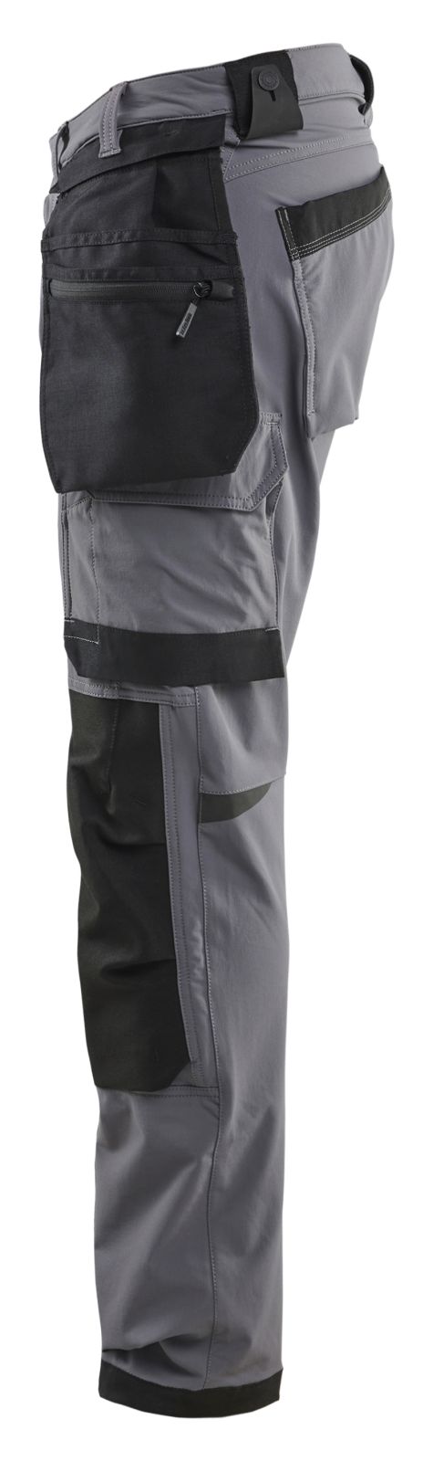 Blaklader Ambacht 4-weg stretch Werkbroeken 17201645 midden grijs-zwart(9699)
