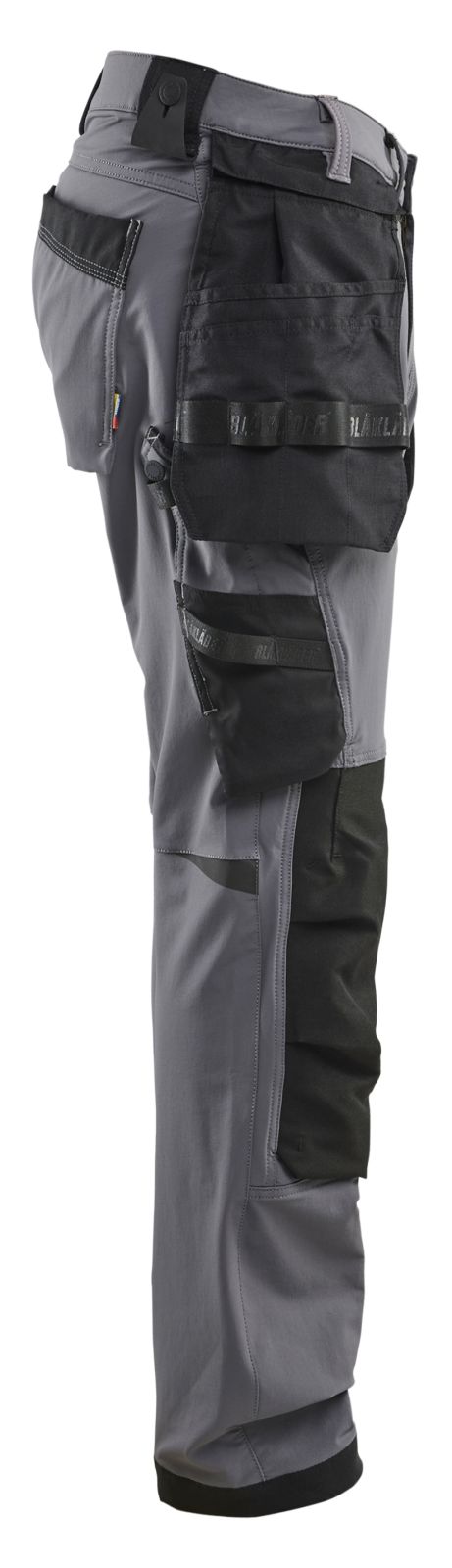 Blaklader Ambacht 4-weg stretch Werkbroeken 17201645 midden grijs-zwart(9699)
