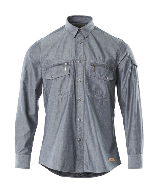 Mascot Crossover Overhemden 17304-325 Norwood gewassen donkerblauw denim(66)