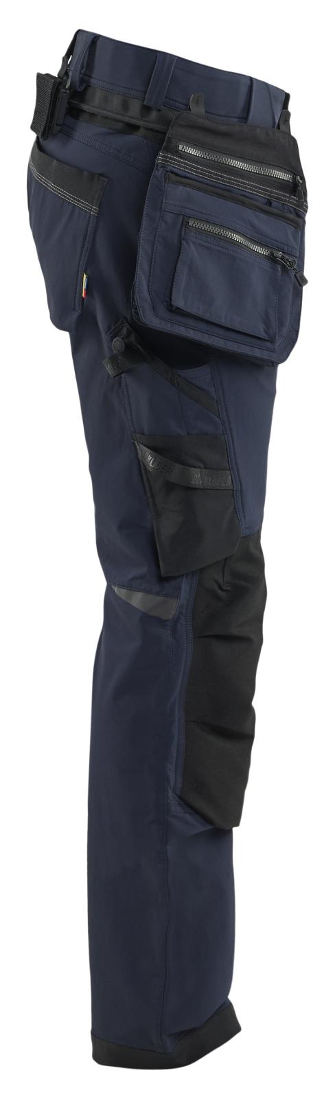 Blaklader Ambacht ToolRig Werkbroeken 17451645 4-weg stretch donker marineblauw-zwart(8699)