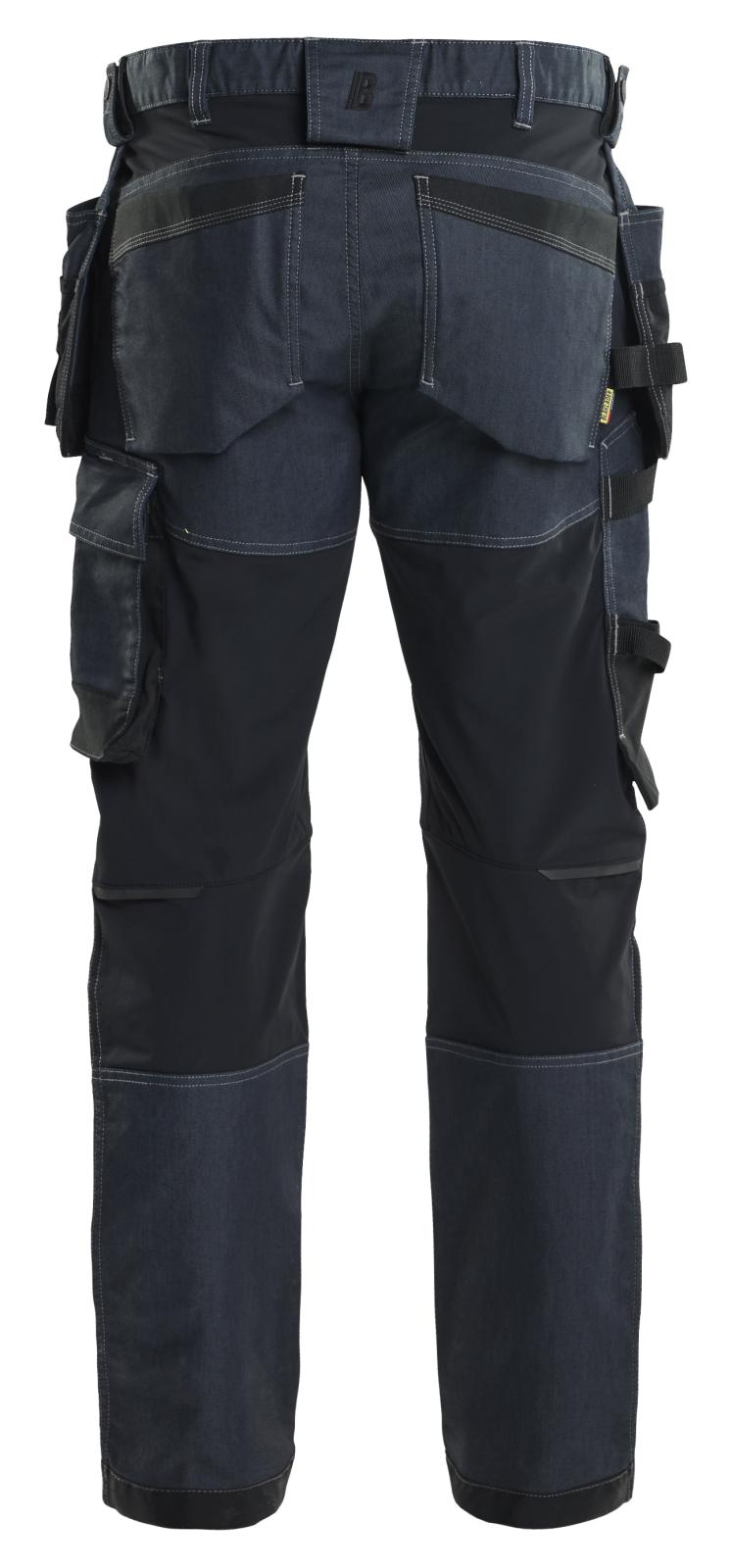 Blaklader Ambacht Werkbroeken 17501141 denim gereedschapszakken stretch marineblauw-zwart(8999)