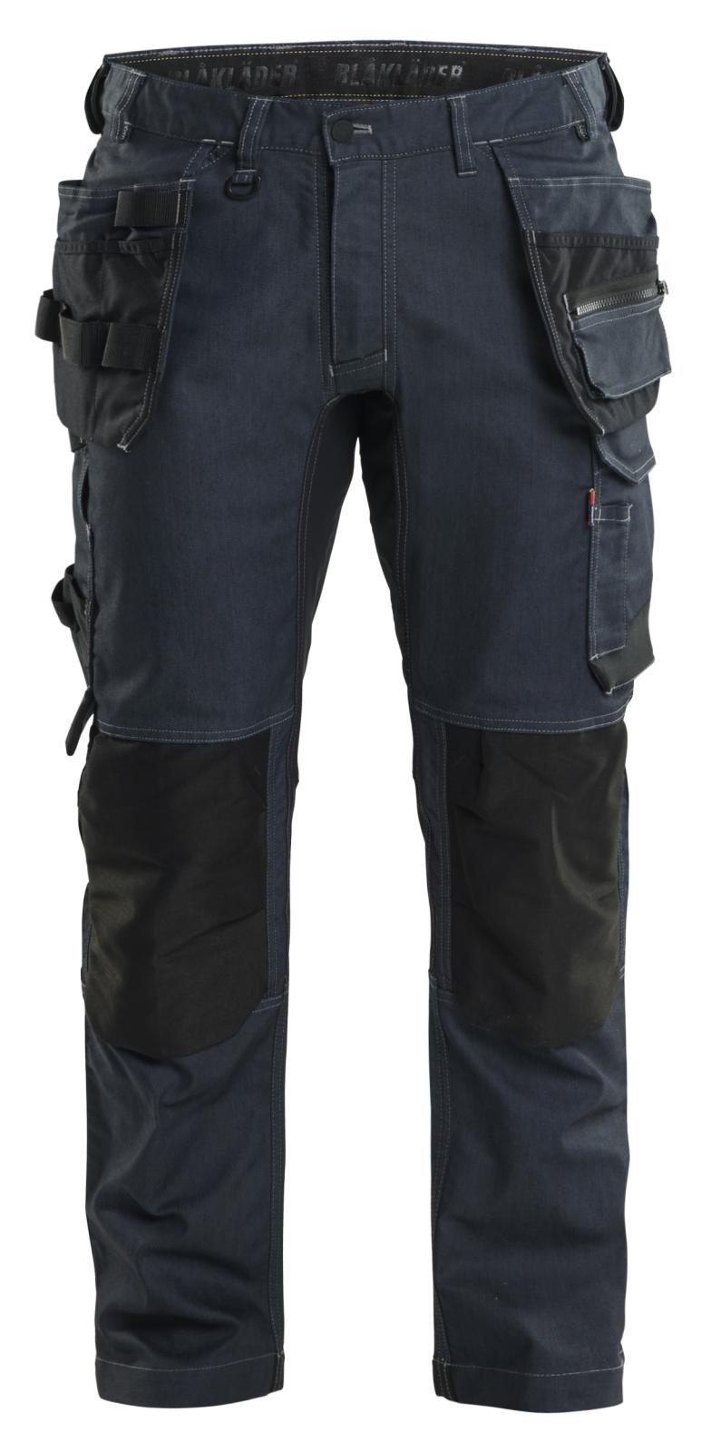 Blaklader Ambacht Werkbroeken 17501141 denim gereedschapszakken stretch marineblauw-zwart(8999)