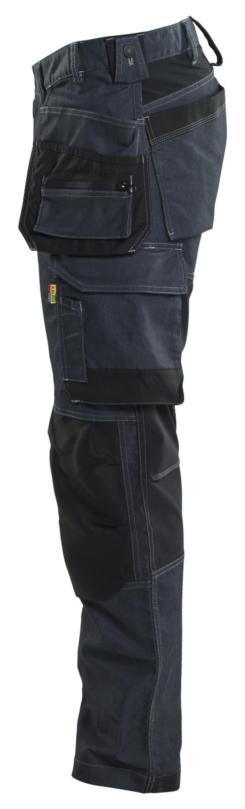 Blaklader Ambacht Werkbroeken 17501141 denim gereedschapszakken stretch marineblauw-zwart(8999)