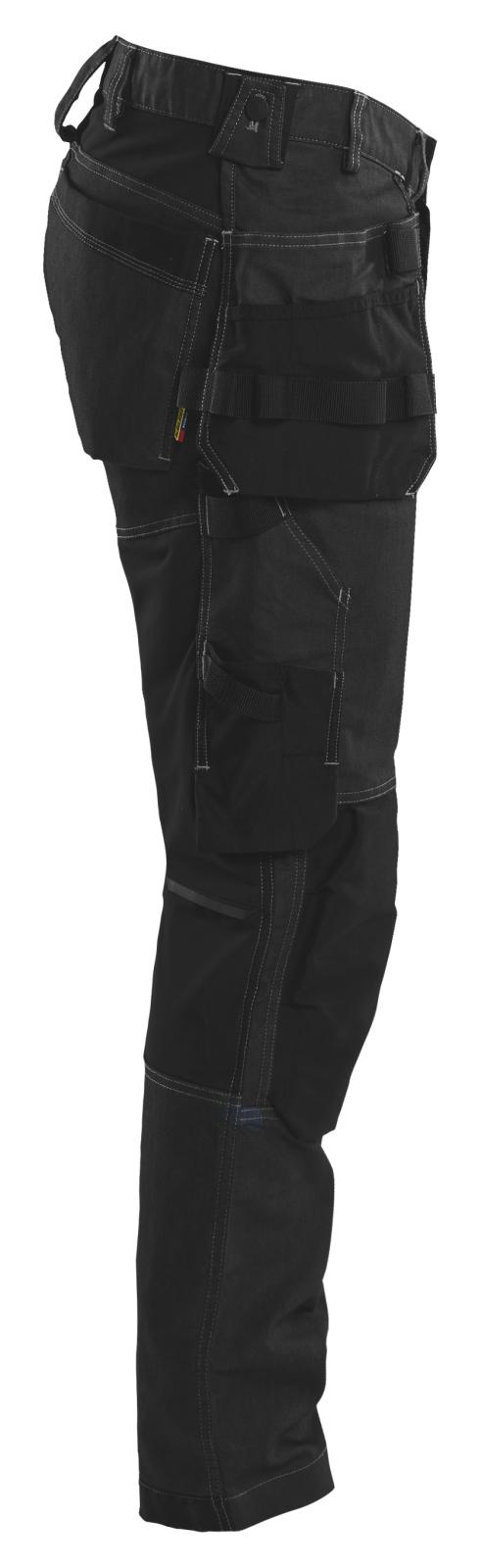Blaklader Ambacht Werkbroeken 17501141 denim gereedschapszakken stretch zwart(9900)