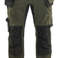 Blaklader Ambacht Werkbroeken 17501832 gereedschapszakken 2-weg stretch donker herfstgroen-zwart(4298)