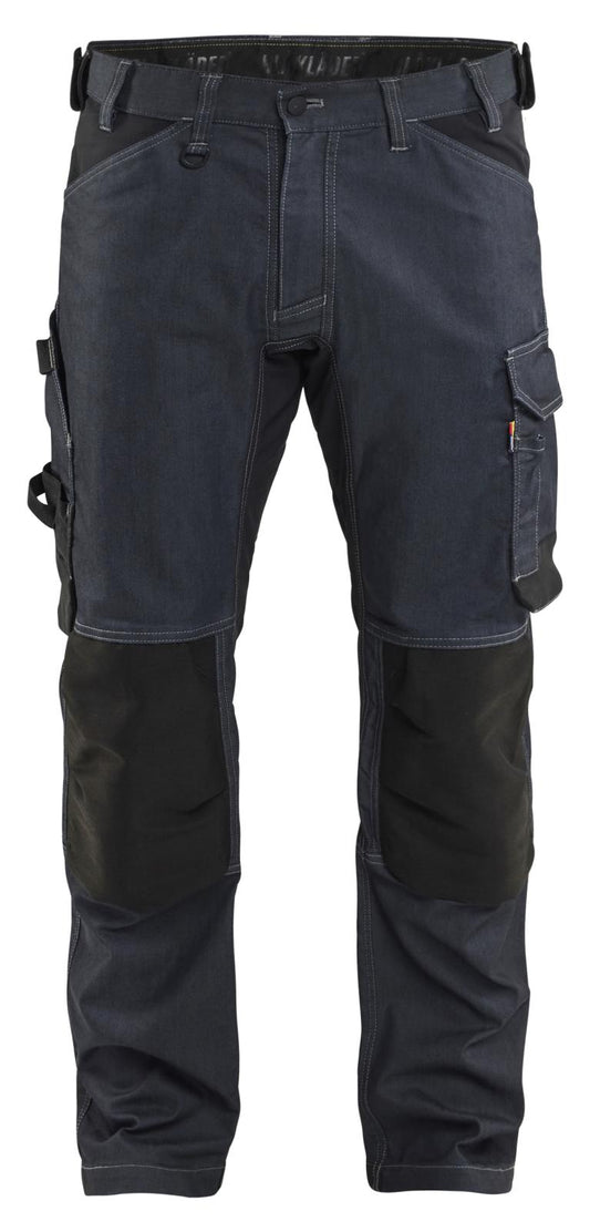 Blaklader Ambacht Werkbroeken 17511141 denim stretch marineblauw-zwart(8999)