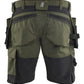 Blaklader Ambacht Shorts 17521832 2-weg stretch donker herfstgroen-zwart(4298)